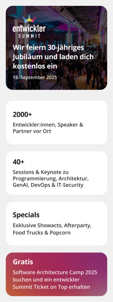 Entwickler Summit Werbung
