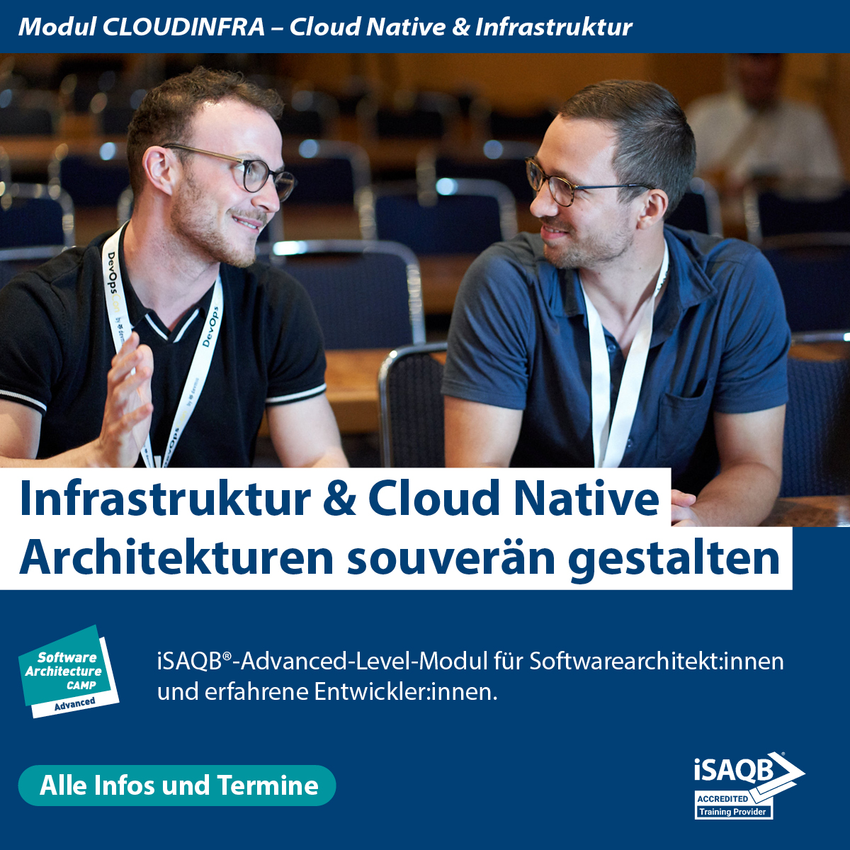 Cloud Native & Infrastruktur Modul CLOUDINFRA (Software Architecture Camp) September 2026 Berlin logo