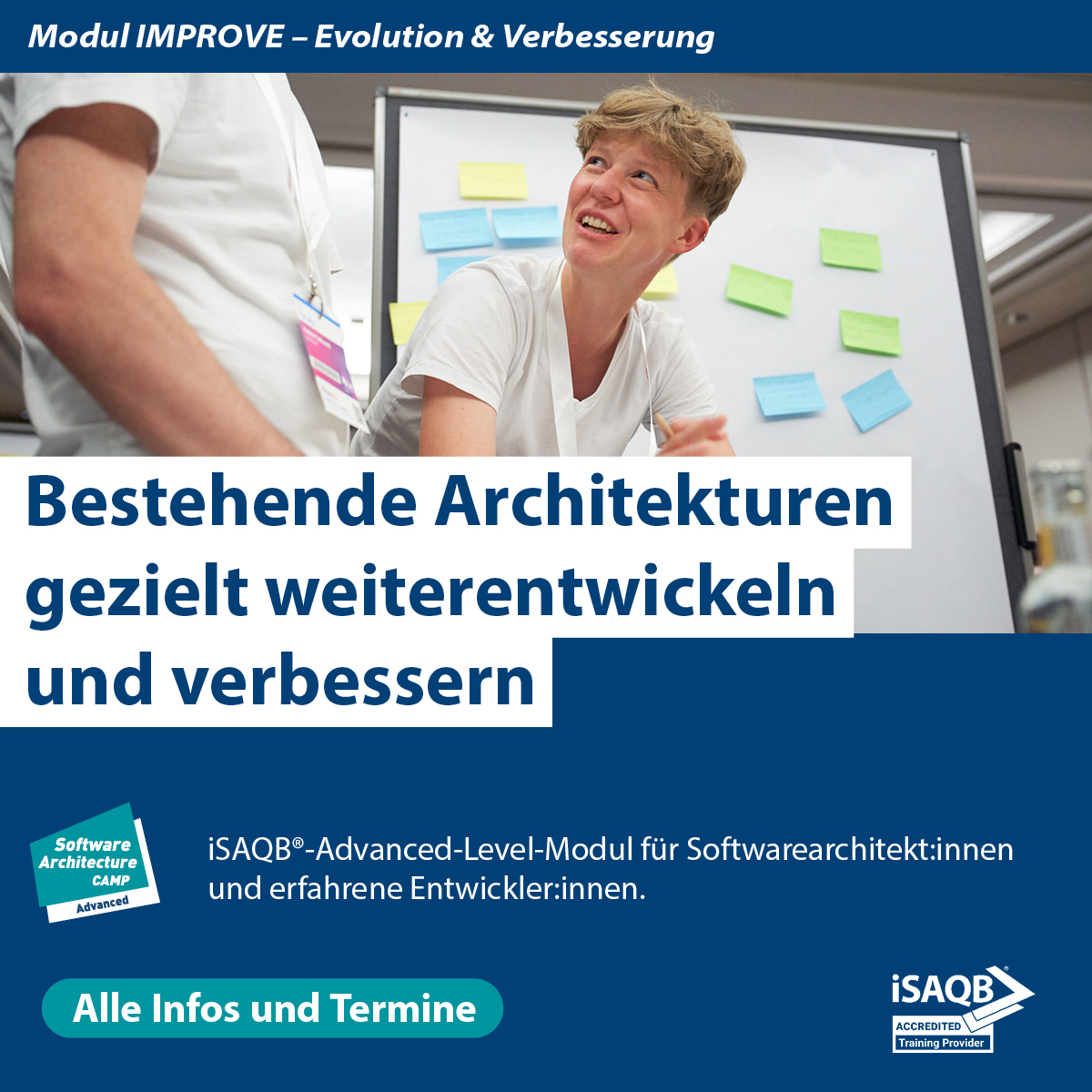 Evolution & Verbesserung von Softwarearchitekturen – Modul IMPROVE (Software Architecture Camp) | November 2026 München logo