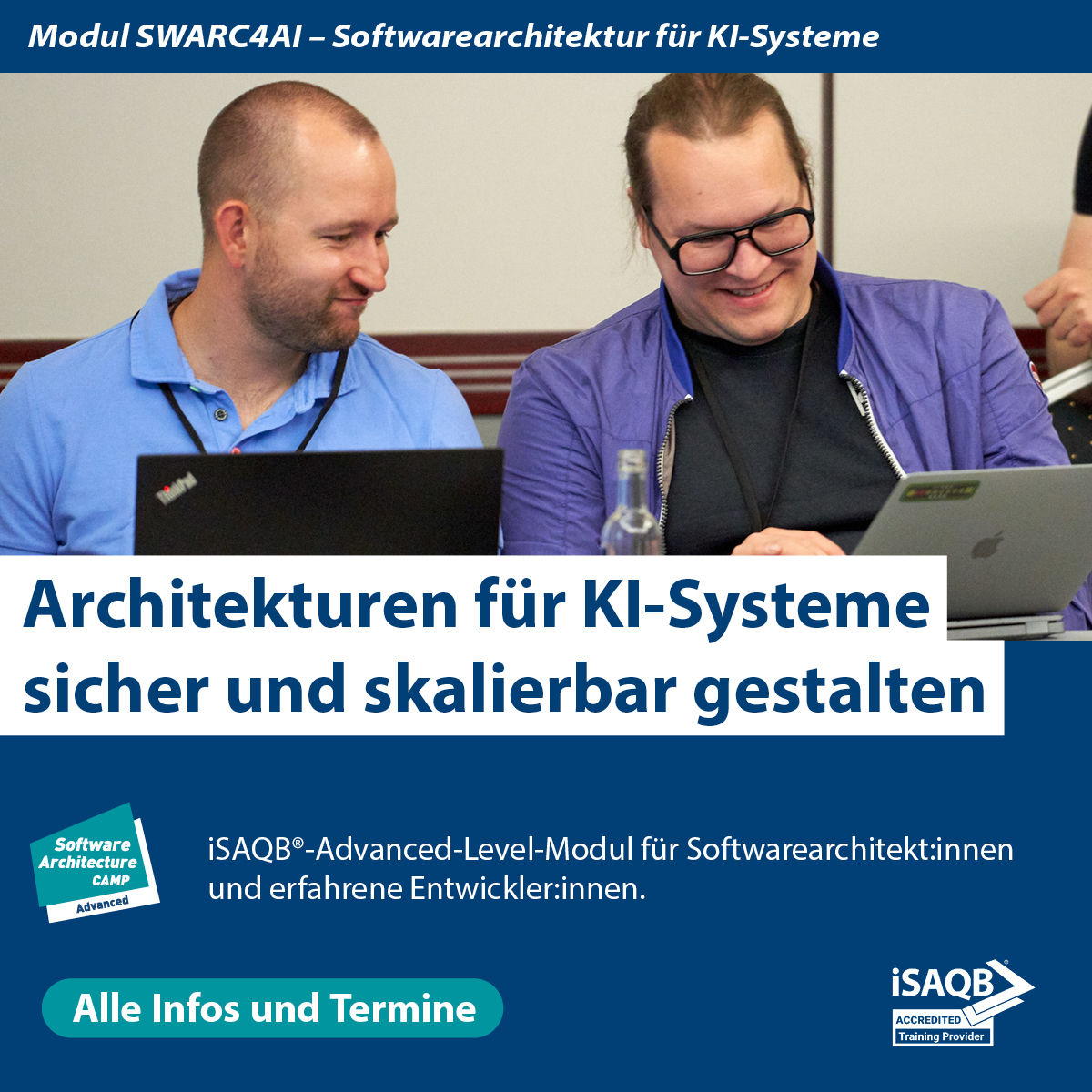 Softwarearchitektur für KI-Systeme – Modul SWARC4AI (Software Architecture Camp) | November 2026 Berlin logo